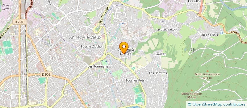 localisation de l'entreprise COEUR DES NEIGES à ANNECY