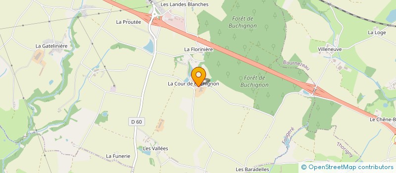 localisation de l'entreprise COEUR DES PRES  FOUGERE