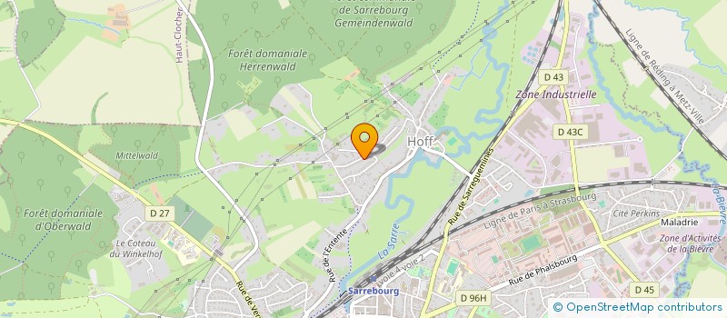 localisation de l'entreprise COEUR DU BOSPHORE à SARREBOURG