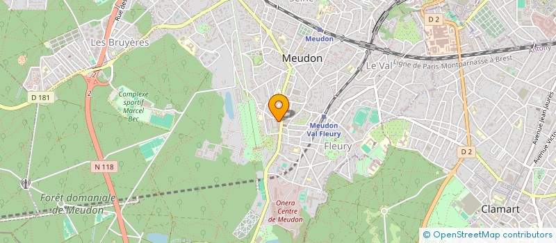 localisation de l'entreprise COEUR DU ROCHER à MEUDON