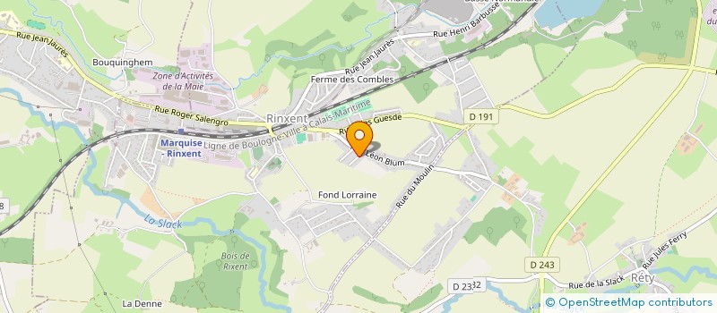 localisation de l'entreprise COEUR EN LIVE  RINXENT