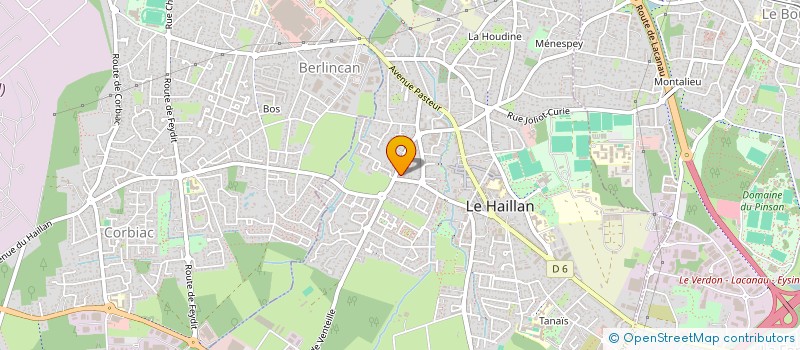 localisation de l'entreprise COEUR ET CRINS  LE HAILLAN