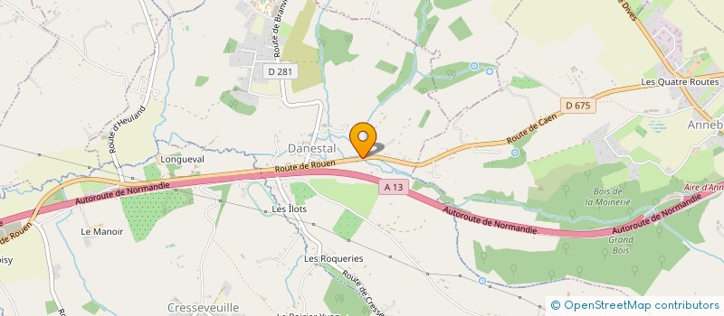 localisation de l'entreprise COEUR ET SAVEURS  ANGERVILLE