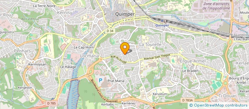 localisation de l'entreprise COEUR ETOILE à QUIMPER