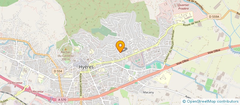 localisation de l'entreprise COEUR EXPLORA à HYERES