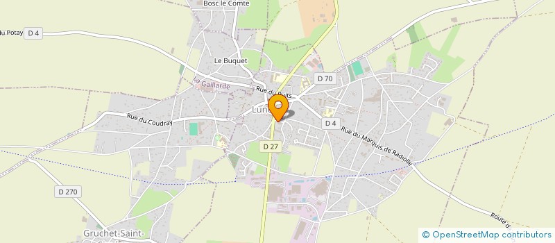 localisation de l'entreprise COEUR GABARDINE à LUNERAY