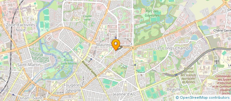 localisation de l'entreprise COEUR GENEREUX  RENNES