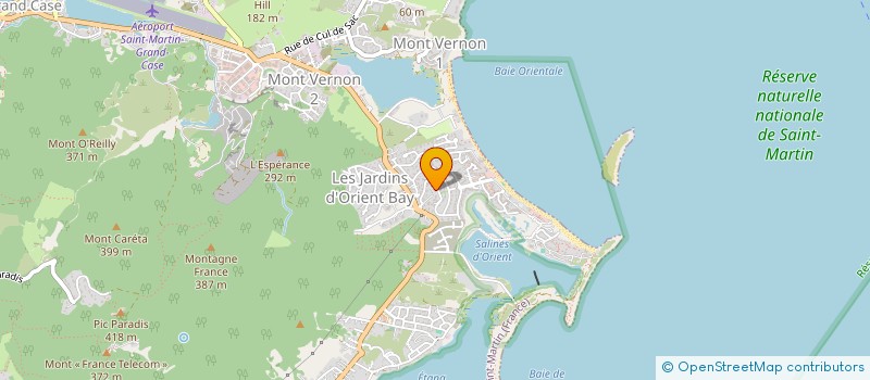 localisation de l'entreprise COEUR GLAMOUR SXM  SAINT MARTIN