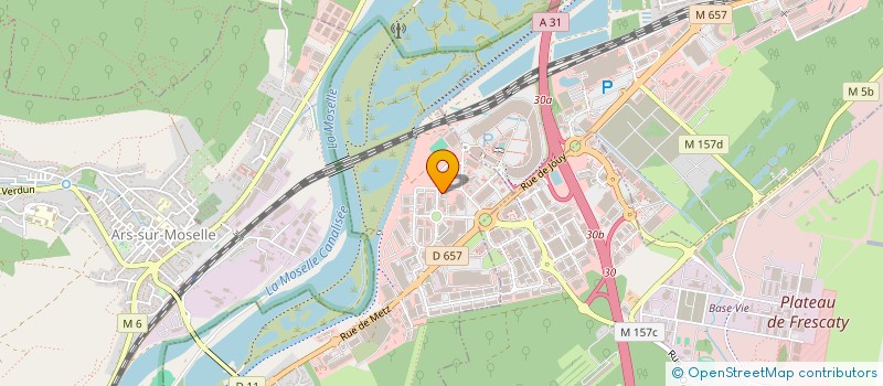 localisation de l'entreprise COEUR MESSIN  METZ