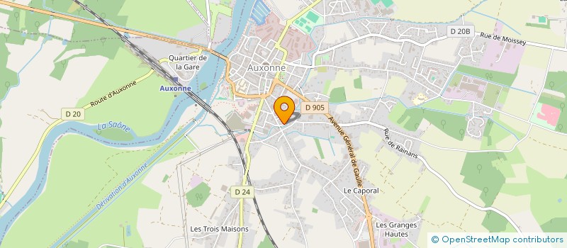 localisation de l'entreprise COEUR OUVERT AU DESERT à AUXONNE