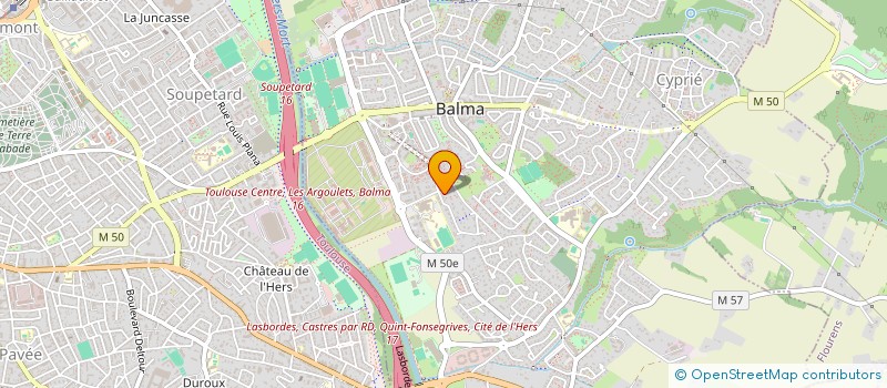 localisation de l'entreprise COEUR PATRIMOINE à BALMA