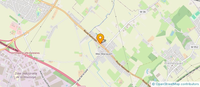 localisation de l'entreprise COEUR PRIMEUR à LA CHAPELLE-D'ARMENTIERES