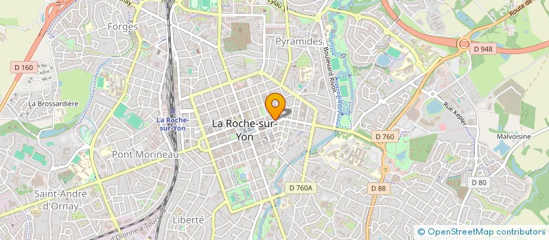 localisation de l'entreprise COEUR SHERBET  LA ROCHE-SUR-YON