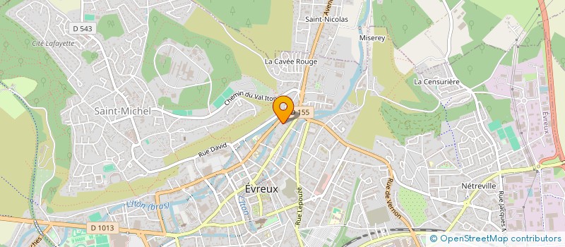 localisation de l'entreprise COEUR SOLIDAIRE à EVREUX