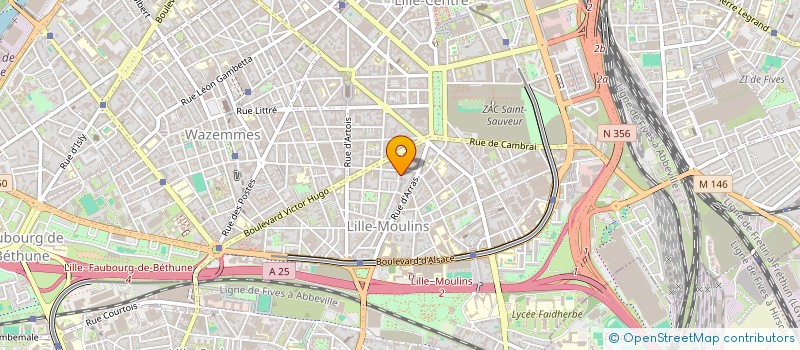 localisation de l'entreprise COEUR SUR LE MONDE  LILLE