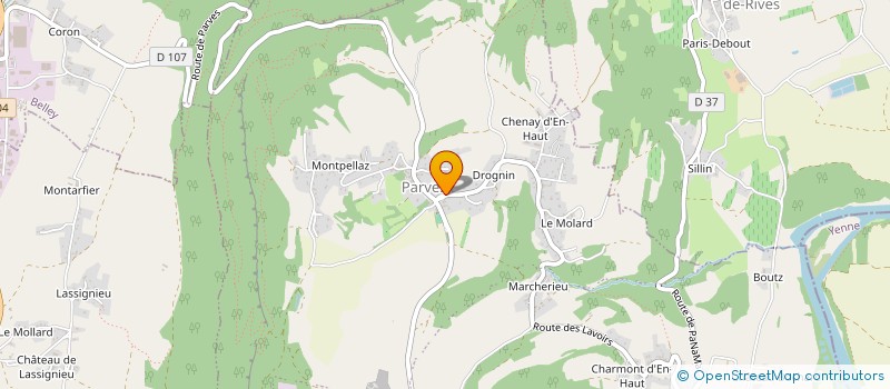 localisation de l'entreprise COEUR VILLAGE PARVES ET NATTAGES  PARVES ET NATTAGES