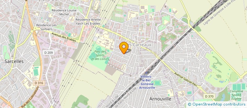 localisation de l'entreprise COEURANIMAL  ARNOUVILLE