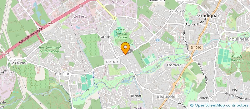 localisation de l'entreprise COEURBERSOL  GRADIGNAN