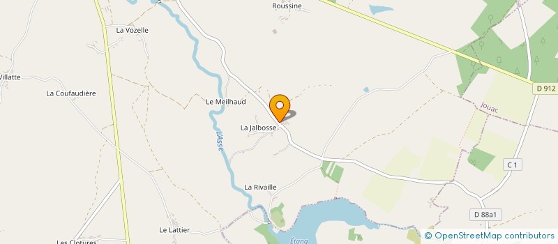 localisation de l'entreprise COEURCHAMP LES BOUIGES  LUSSAC-LES-EGLISES