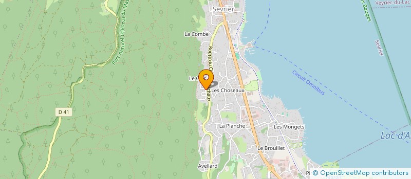 localisation de l'entreprise COEURLAKE74  SEVRIER