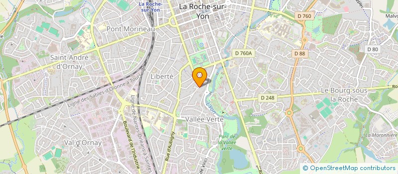 localisation de l'entreprise COEUROCEAN à LA ROCHE-SUR-YON