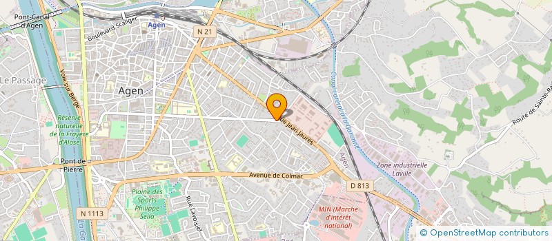 localisation de l'entreprise COEURS DE FRANCE AGEN  AGEN