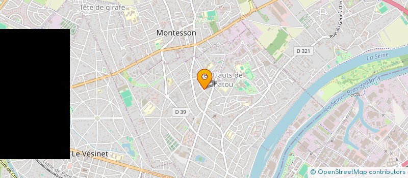 localisation de l'entreprise COEURS DE ROSES  MONTESSON