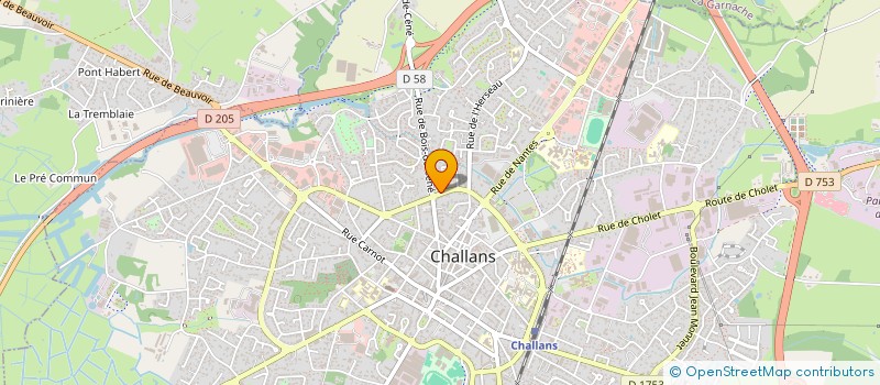 localisation de l'entreprise COEURS DE SABLE à CHALLANS