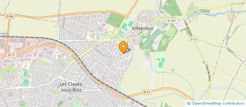 localisation de l'entreprise COEURS DU MINHO DE VILLEPREUX  VILLEPREUX