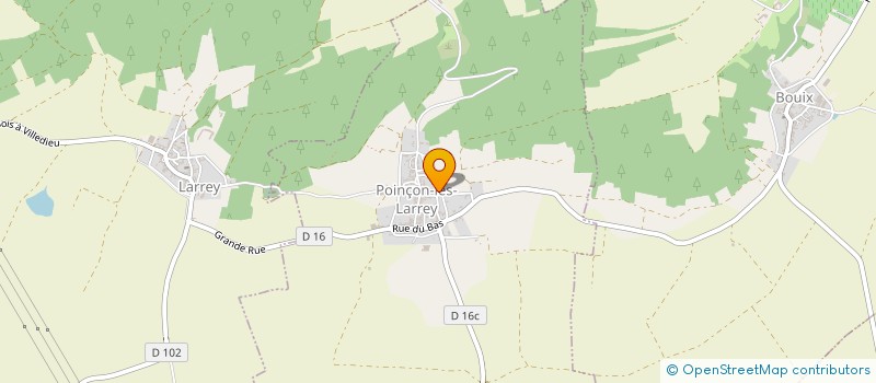 localisation de l'entreprise COEURS ET RAISON MAINS TENDUES  POINCON-LES-LARREY