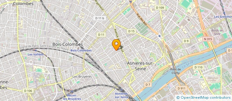 localisation de l'entreprise COEURS FRATERNELS  ASNIERES-SUR-SEINE