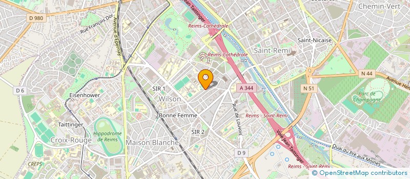 localisation de l'entreprise COEURS REMOIS  REIMS