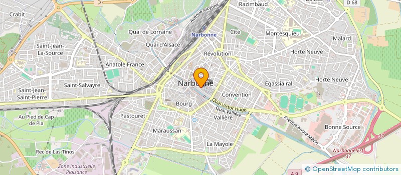 localisation de l'entreprise COEURS SOLIDAIRES  NARBONNE