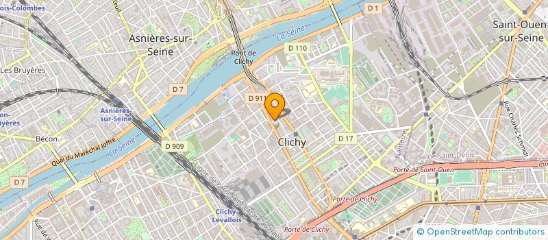 localisation de l'entreprise COEURS SOLIDAIRES à CLICHY