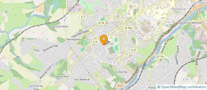 localisation de l'entreprise COEURS UNIS à ISLE