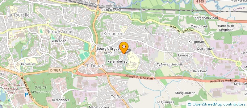 localisation de l'entreprise COEURS UNIS DU MONDE à QUIMPER