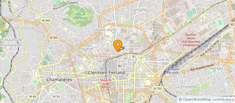 localisation de l'entreprise COEURS VAILLANTS ET AMES VAILLANTES  CLERMONT-FERRAND