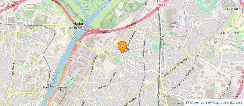 localisation de l'entreprise COEURS VOEUFS ET ORPHELINS (C V & O) à ANGERS