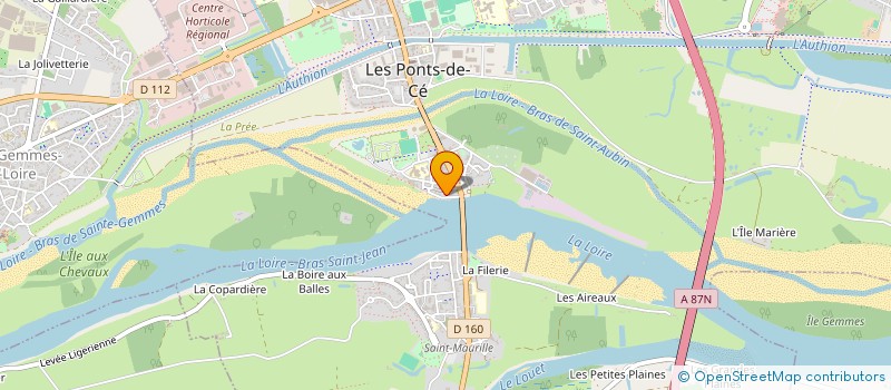 localisation de l'entreprise COEUS MANAGEMENT  LES PONTS-DE-CE