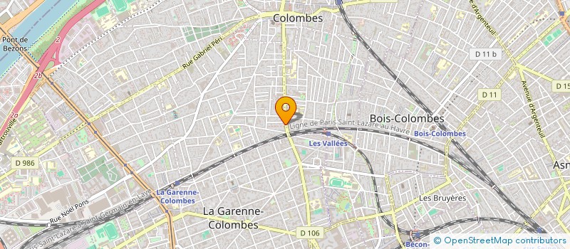 localisation de l'entreprise COEX & IT à COLOMBES