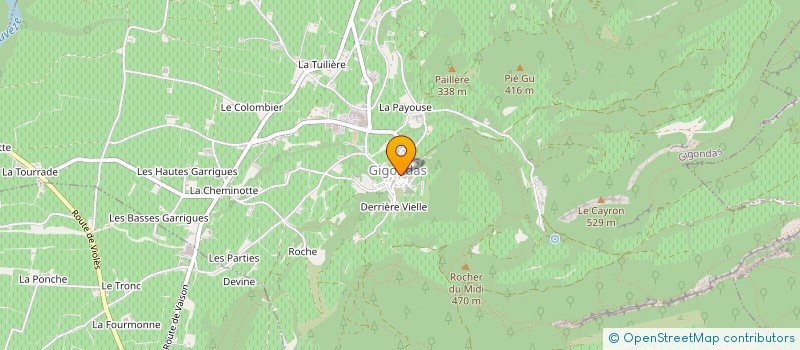 localisation de l'entreprise COEX RIVIERE ET PHAVORIN  GIGONDAS