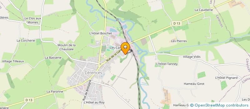 localisation de l'entreprise COEXP HUE DELAUNEY à CERENCES