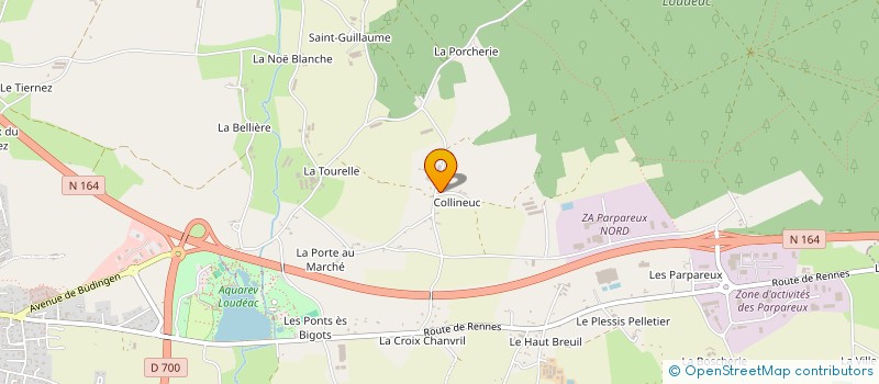 localisation de l'entreprise COEXPLOITATION CRESCENT à LOUDEAC
