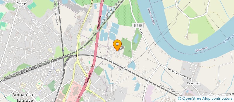 localisation de l'entreprise COEXPLOITATION DANIEL CHANTAL ET BISCAY MARIE-PIERRE  SAINT-LOUBES