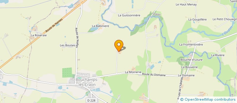 localisation de l'entreprise COEXPLOITATION PRODHOMME à BOUCHAMPS-LES-CRAON