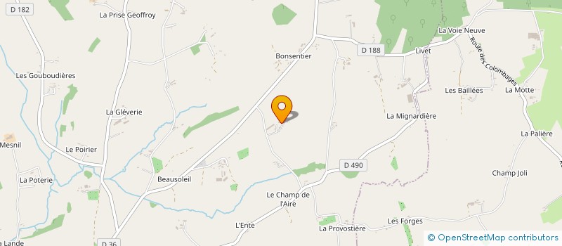 localisation de l'entreprise COEXPLOITATION RUAULT à BARENTON