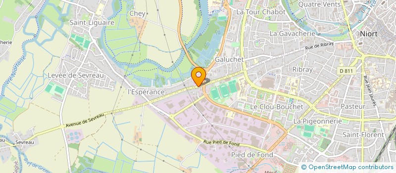 localisation de l'entreprise COF REPARTITION à NIORT