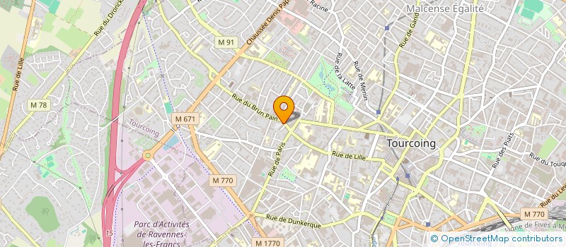 localisation de l'entreprise COFA à TOURCOING