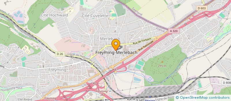 localisation de l'entreprise COFA DH à FREYMING-MERLEBACH