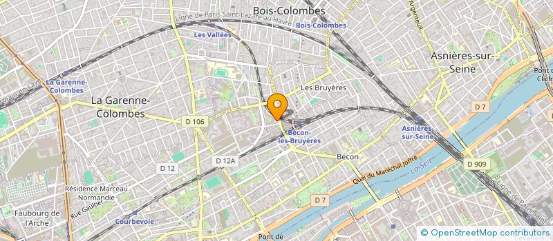 localisation de l'entreprise COFACE GESTION RESEAU INTERNATIONAL à BOIS-COLOMBES